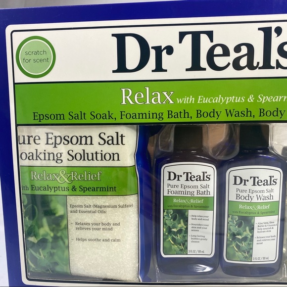 Dr Teal's Eucalyptus Epsom Salt Body Gift Set NEW - Picture 5 of 10